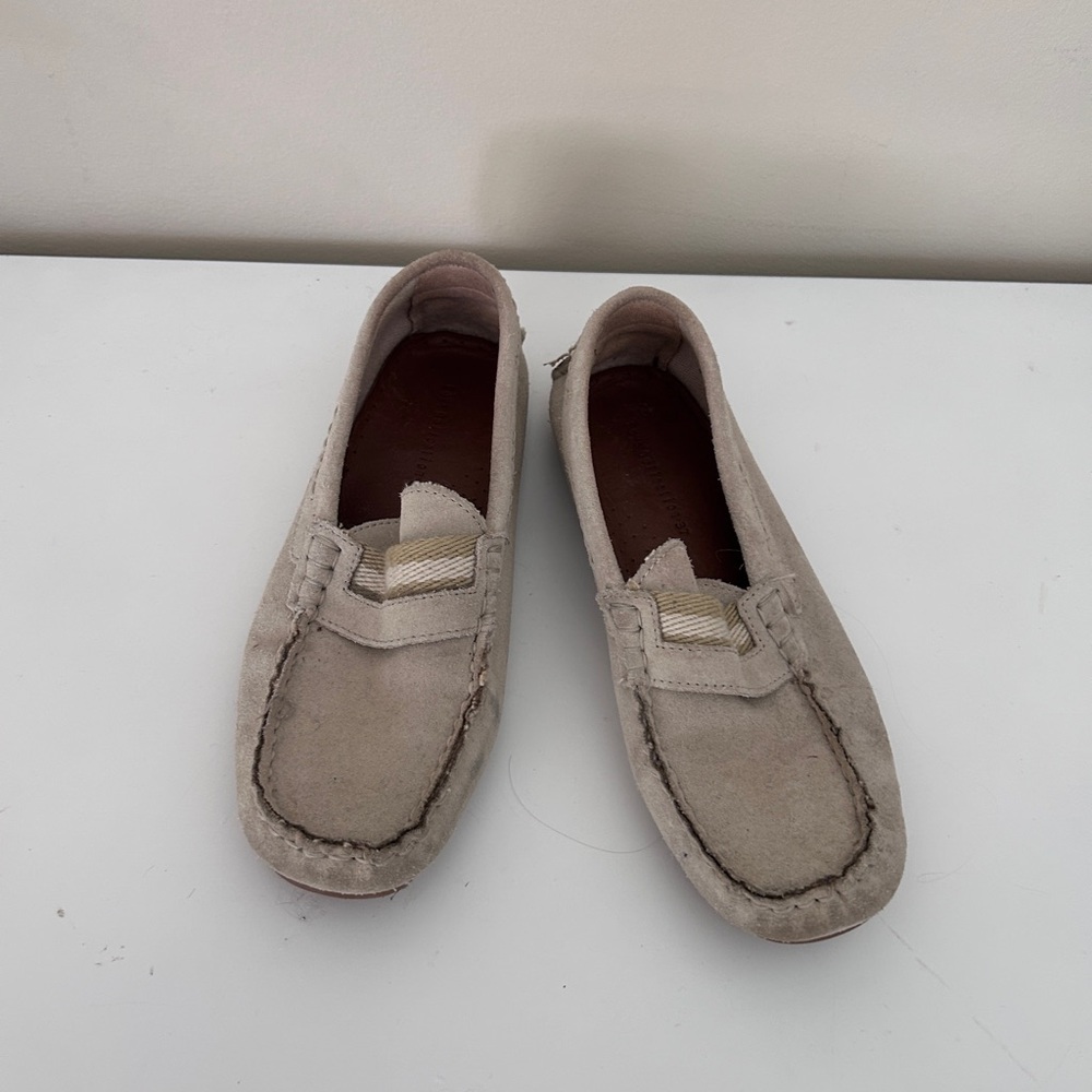 Casual Boy’s Suede Loafers in Light Beige
